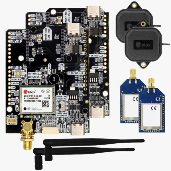 simpleRTK2B Starter Kit LR (Long Range) u-blox ZED-F9P low cost GNSS RTK set with base, rover and radio link