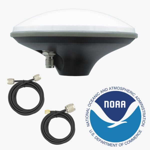 Survey calibrated GNSS RTK antenna triple band